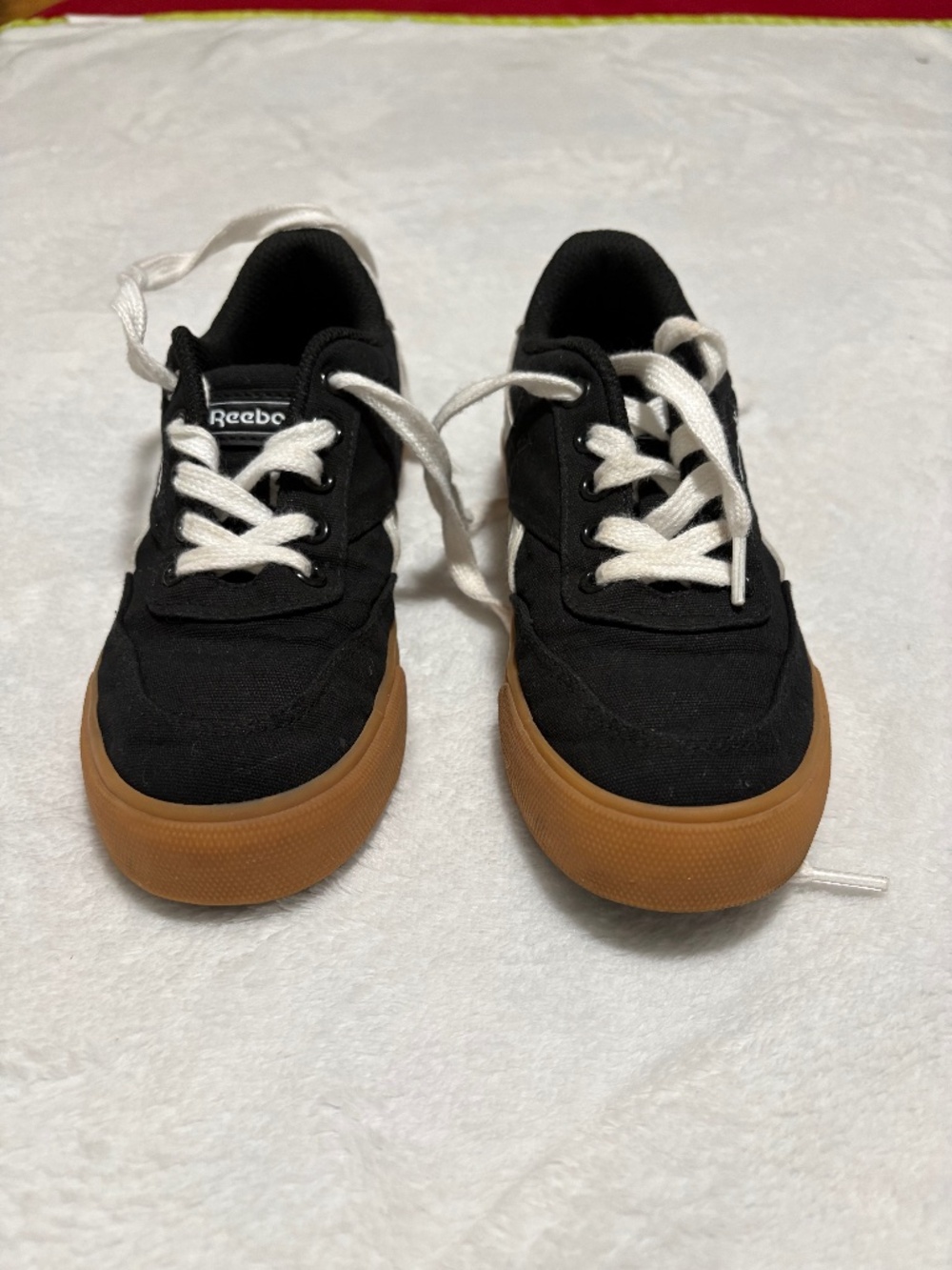 Boys Size 13, Reebok canvas shoes. Only worn twice.